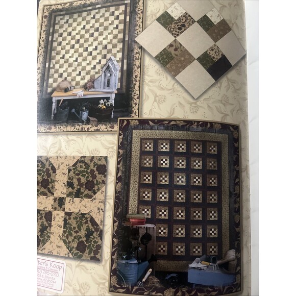 Down the Garden Path Quilt Pattern book 6 Designs by Leslie Beck, Fiber Mosaics - Picture 4 of 8